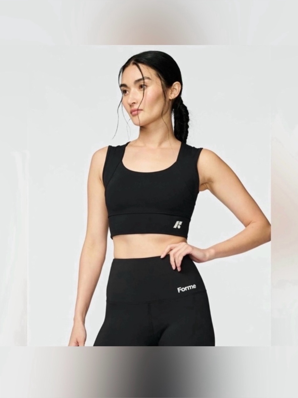 Forme Power Bra Sport Bra Black Size Large